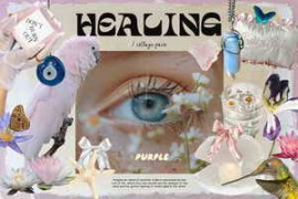 CreativeMarket – Healing. Collage Pack 94597021