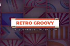 24 Retro Groovy Backgrounds | Premiere Pro 52005117