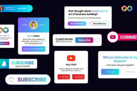 Gradient Youtube Elements 1 - PR 50085802