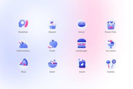 Food - Gradient Icons 47728684