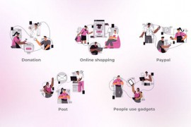 Online Shopping - Composition with 4 Elements 44942274