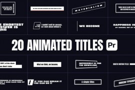 Animated Titles for Premiere Pro 47196363