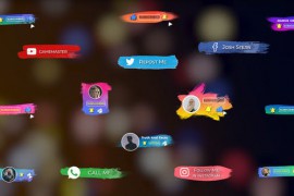 Brush Social Media Lower Thirds || FCPX 33772261
