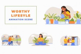 Worthy lifestyle After Effects Animation Scene 45457199