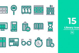 Library Icon After Effect 47866302