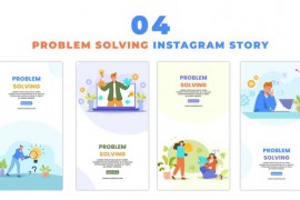 Innovative Problem Solving Flat Character Instagram Story 48060083