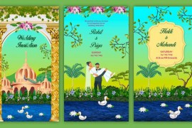 Western Wedding Invitation Video Card 43585489