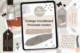 Free Download:Procreate moodboard iPad collage