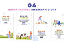 Eye Catching Indian Farming Culture Character Instagram Story 47460714