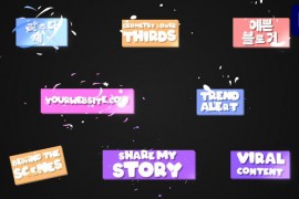 Funny Geometry Lower Thirds for Premiere Pro 52532097