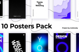 10 Creative Typography Posters Pack | After Effects 46241426