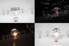 Exploding Light Bulbs Creative Logo Reveals 46887558