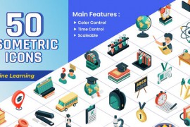 Isometric Icons - Online Learning 43668513