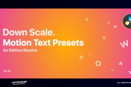 Down Scale Motion Text Presets Vol. 09 for DaVinci Resolve 47355562