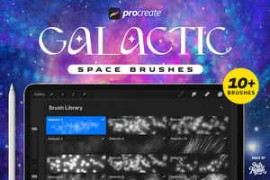 Free Download:Procreate Galactic Space Brushes