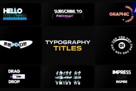 Typography Titles for After Effects 52494358