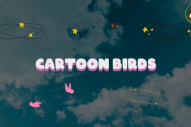 Circling Cartoon Birds for DaVinci Resolve 51582927