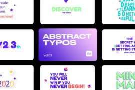 Abstract Typo 03 for After Effects 43752475