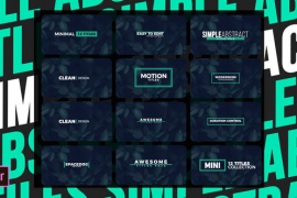Simple Abstract Titles | Premiere Pro 50735523