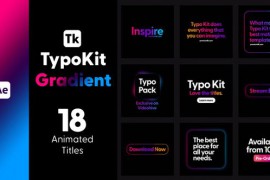 Typo Kit Gradient Titles for After Effects 44480076