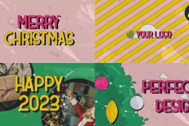 Merry Christmas Colorful Greeting Scenes for DaVinci Resolve 42291674