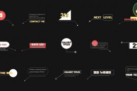 Creative Callout Titles for DaVinci Resolve 52514700