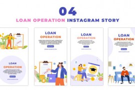 Loan Review and Approval Flat 2D Character Instagram Story 48059577