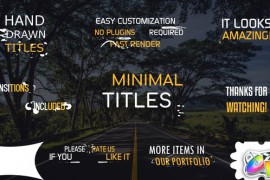 Hand-Drawn Minimal Titles | FCPX 24439679