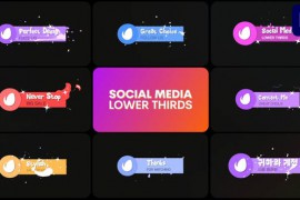 Social Media Lower Thirds | Premiere Pro MOGRT 51560526