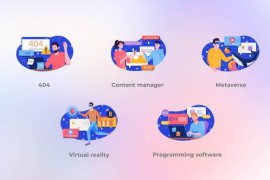 Metaverse - Blue concepts 42098729