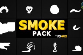 Cartoon Smoke Elements And Transitions | DaVinci Resolve 33350487