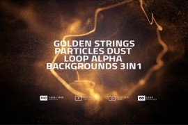 Gold Particles Strings And Dust Loop Alpha Backgrounds 3in1 V01 42900961