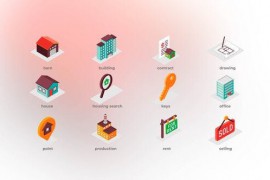 Real Estate - Isometric Icons 43427984