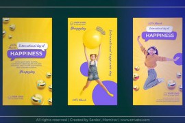 International Day of Happiness Emoji Instagram Story 47863305