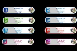 3D social media button (No Plugin Required) 47519366