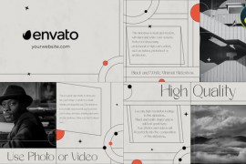 Black and White Minimal Slideshow | DaVinci Resolve 44965979