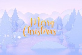 3D Merry Christmas Text Reveal 49509682