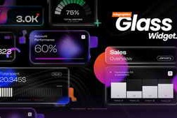 Free Download:Infographic Glass Widget 59843876