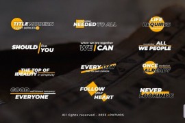 Bold Italic Titles | After Effects 44319451