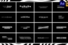 Typography Lower Thirds | After Effects 45197972