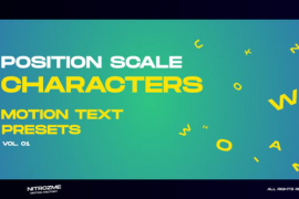 Characters Motion Text: Position Scale Vol. 01 45757141