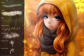 Free Download:Autumn Brushes Pack for Procreate