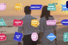 Flat Colorful Badges for Premiere Pro 46868717
