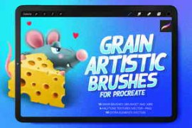 Free Download:Grain Artistic Brushes for Procreate 19354771