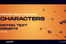 Characters Motion Text: Position Scale Tracking Vol. 02 45757147