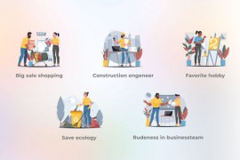 Workplace Dynamics - Muted Colors Flat Concepts 44477104