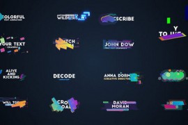 Abstract Motion Graphic Titles & Lower Thirds [Premiere Pro] 44399278