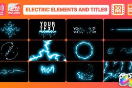 Cartoon Electricity And Titles | FCPX 25489045