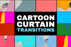 Cartoon Curtain Transitions | DaVinci Resolve 52076863