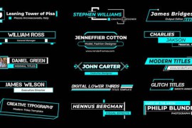 DIgital Glitch Lower Thirds 42360296